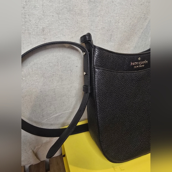 Kate Spade Leila Pebble Leather Elegant Black Crossbody Bag - Picture 8 of 8